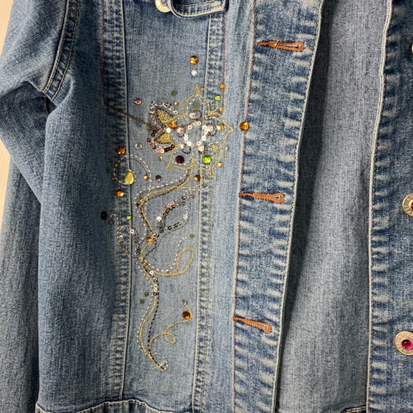 Arizona Jean Co. Denim Jacket women’s sz XL - Picture 4 of 8